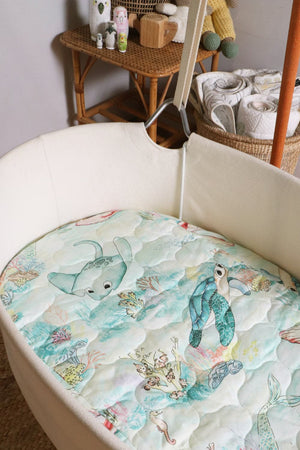 Lady Elliot Island Expect-A-Spill Bassinet Sheet - Marmalade Lion