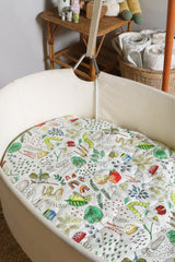 Little Creatures Expect-A-Spill Bassinet Sheet - Marmalade Lion