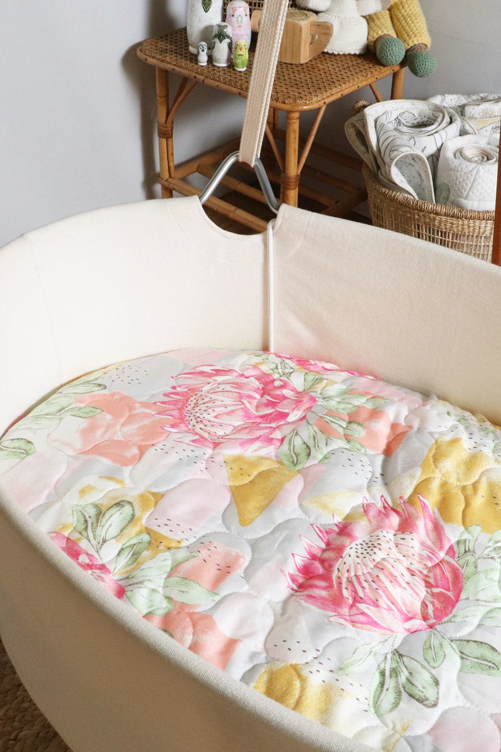 Baby Cot Sheet - Modern Native Expect-A-Spill Sheets - Marmalade Lion