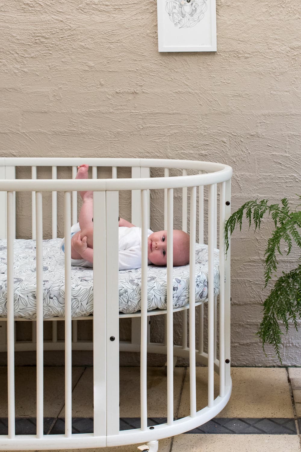 Cuddly Faces Expect-A-Spill Baby Cot Sheet - Marmalade Lion