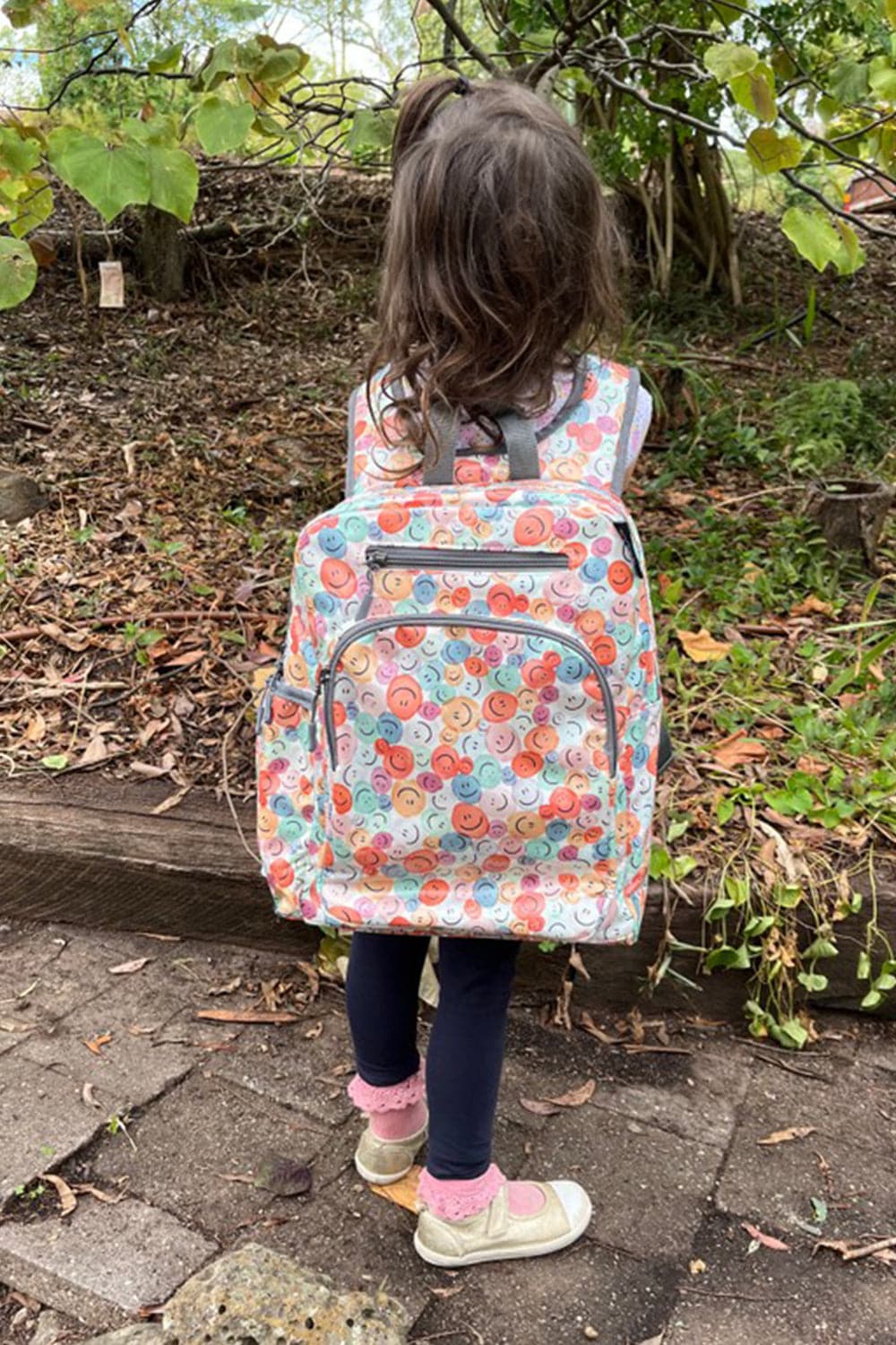 Happy Buttons Expect-A-Spill Backpack - Marmalade Lion