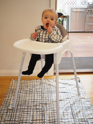 Swedish Check Long Sleeve Smock - Marmalade Lion
