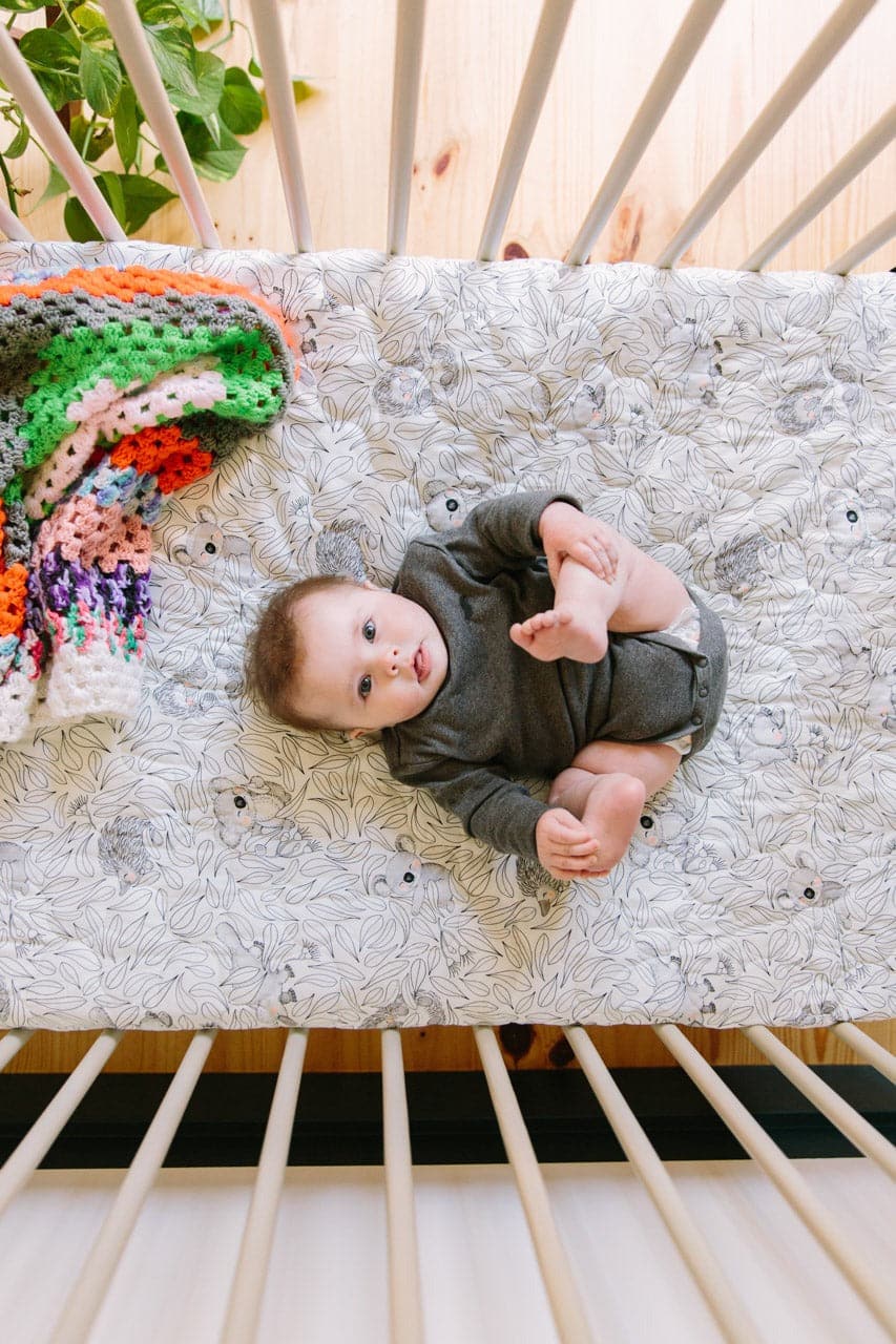 Cuddly Faces Expect-A-Spill Baby Cot Sheet - Marmalade Lion