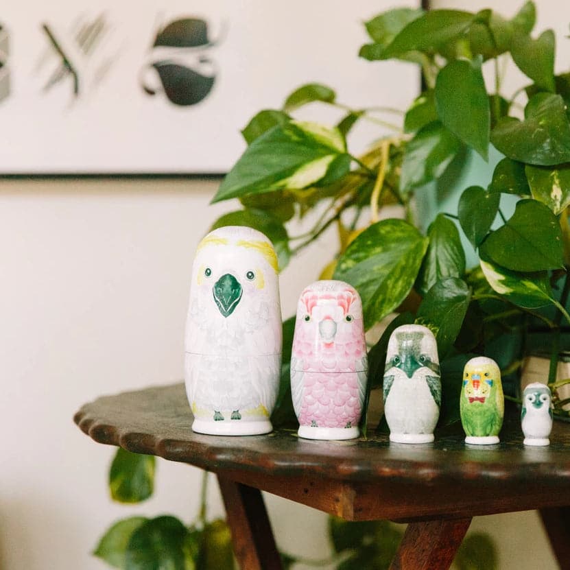 Babushka Nesting Dolls - Australian Bird - Marmalade Lion