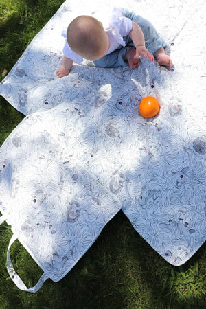 Cuddly Faces Picnic Mat - Marmalade Lion