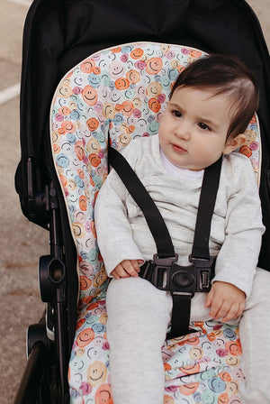 Universal Pram Liner Cover - Happy Buttons - Marmalade Lion