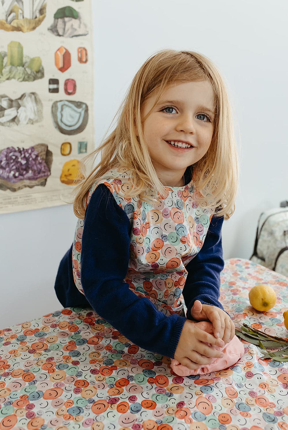 Happy Buttons Sleeveless Smock - Marmalade Lion