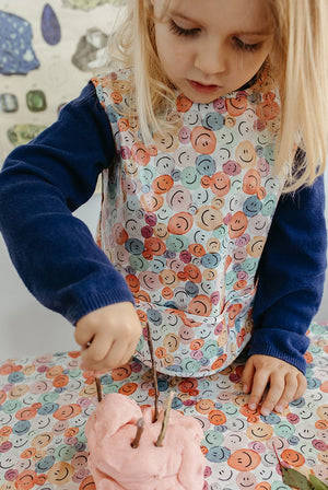 Happy Buttons Sleeveless Smock - Marmalade Lion
