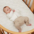 Baby Cot Sheet - Speckled Egg Jersey Expect-A-Spill Sheets - Marmalade Lion