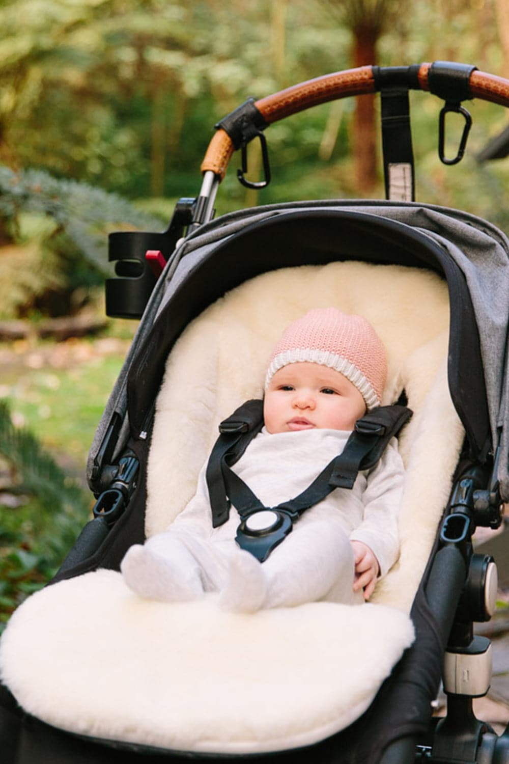 Universal Pram Liner - Australian Washable Wool - Marmalade Lion